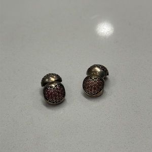 (2) Pandora Heart Spacer Charms